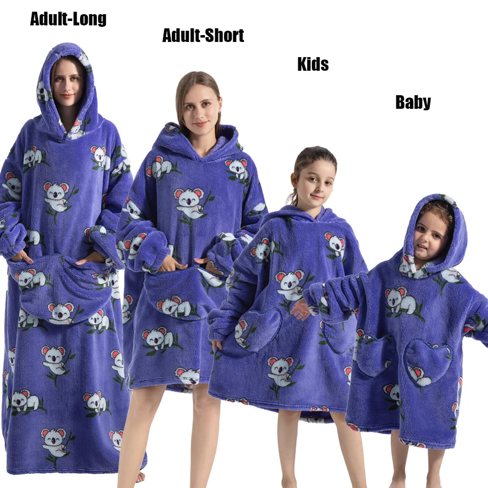 Winter Hoodies Sweatshirt Women Men Pullover Fleece Giant TV OversizedFeatures:
1.The dimenions of the wearable blanket is oversize that means very fit to anyone. Adults, teenage boys and girls can wear it easily.
2.Perfect and coWinter Hoodies Sweatshirt Women Men Pullover Fleece Giant TV Oversized Blanket
