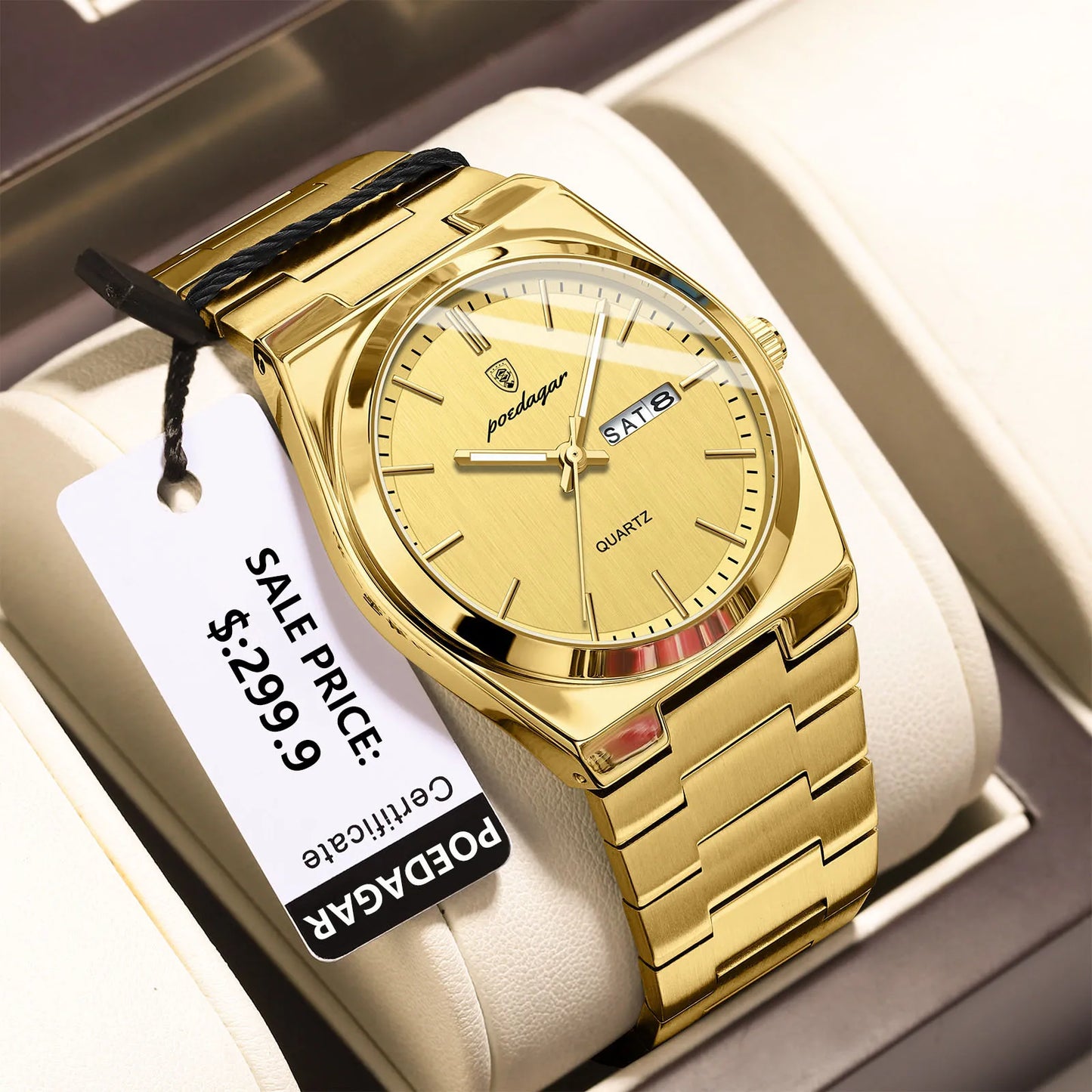 POEDAGAR Luxury Watch For Man Waterproof Luminous Date Week Stainless Package Included:
1 x POEDAGAR Clock
1 x POEDAGAR Box
1 x Watchband adjust tool
1 x Watch wipe
1 x Warranty card
After-Sales Service:
If you have any questMan Waterproof Luminous Date Week Stainless Steel Men Watch Casual Quartz Men'