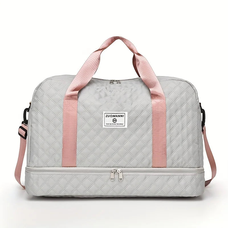 1Pcs WomenTravel Handbag Large Capacity Travel Luggage Portable Suitable Short Long Distance Travel Fitness Storage Bag