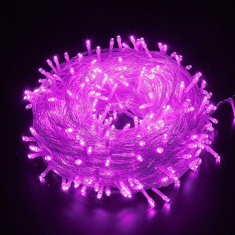 10M 100LEDs LED String Light AC 220V 110V Festoon Lamps Waterproof OutSpecification:
LED color: Red/Green/Blue/White/Warm White/RGB/Pink/Purple
LED quantity: 10m/100LEDs
Input voltage: 220V 110V
Plug standard: EU/US Plug
String Light 10M 100LEDs LED String Light AC 220V 110V Festoon Lamps Waterproof Outdoor Garland Party Holiday Christmas Wedding Decoration