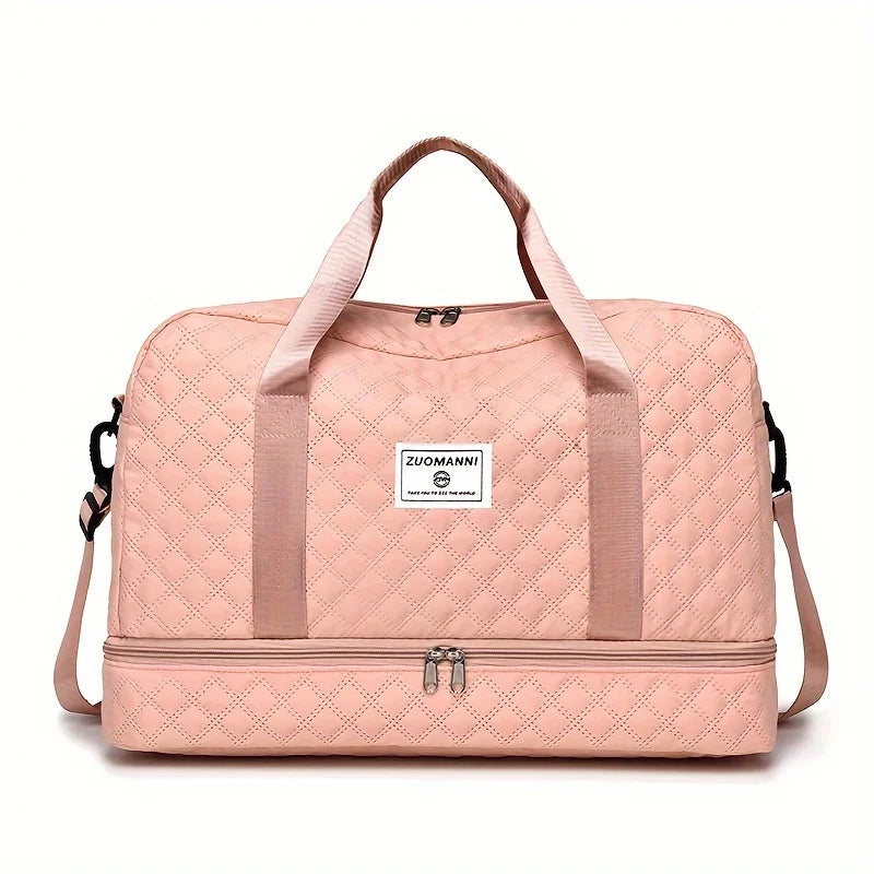 1Pcs WomenTravel Handbag Large Capacity Travel Luggage Portable Suitable Short Long Distance Travel Fitness Storage Bag