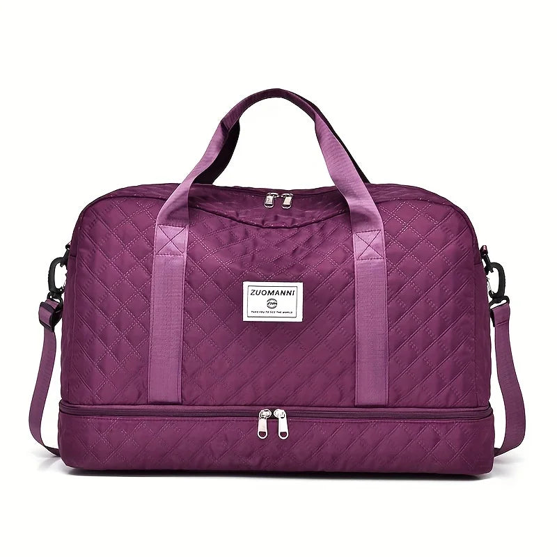 1Pcs WomenTravel Handbag Large Capacity Travel Luggage Portable Suitable Short Long Distance Travel Fitness Storage Bag
