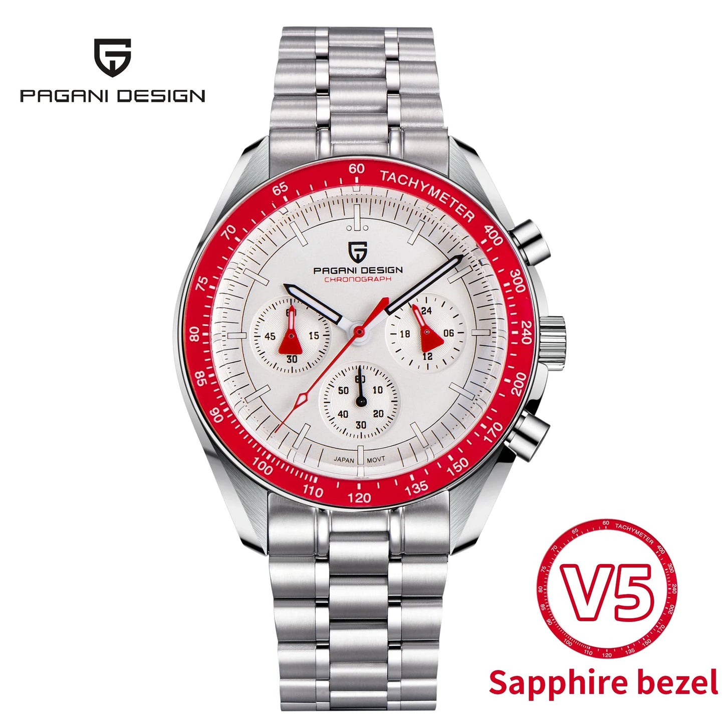 PAGANI DESIGN 2024 New Men's Watches Top Luxury Quartz Watch For Men A**Newly added AR coated sapphire glas s**
PAGANI DESIGN Moon Watch: PAGANI DESIGN presents the new Moonwatch, a watch that not only gives you the feeling Men Auto Date Speed Chronograph AR Sapphire Mirror Wrist watch