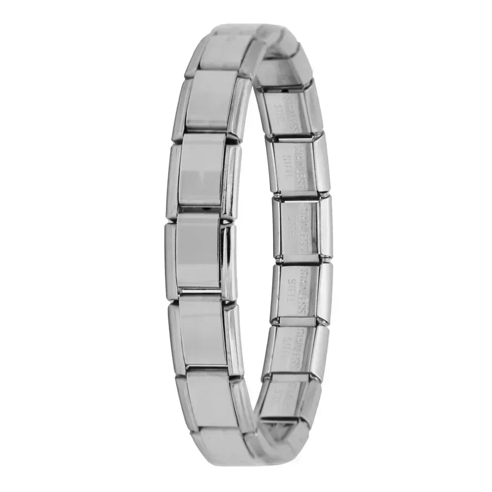 Hapiship New Women's Jewelry 9mm Width Itanlian Elastic Charm Bracelet* Brand:Hapiship
* Make a Happy Bracelet !Jewelry 9mm Width Itanlian Elastic Charm Bracelet Fashion Stainless Steel Bangle ST-