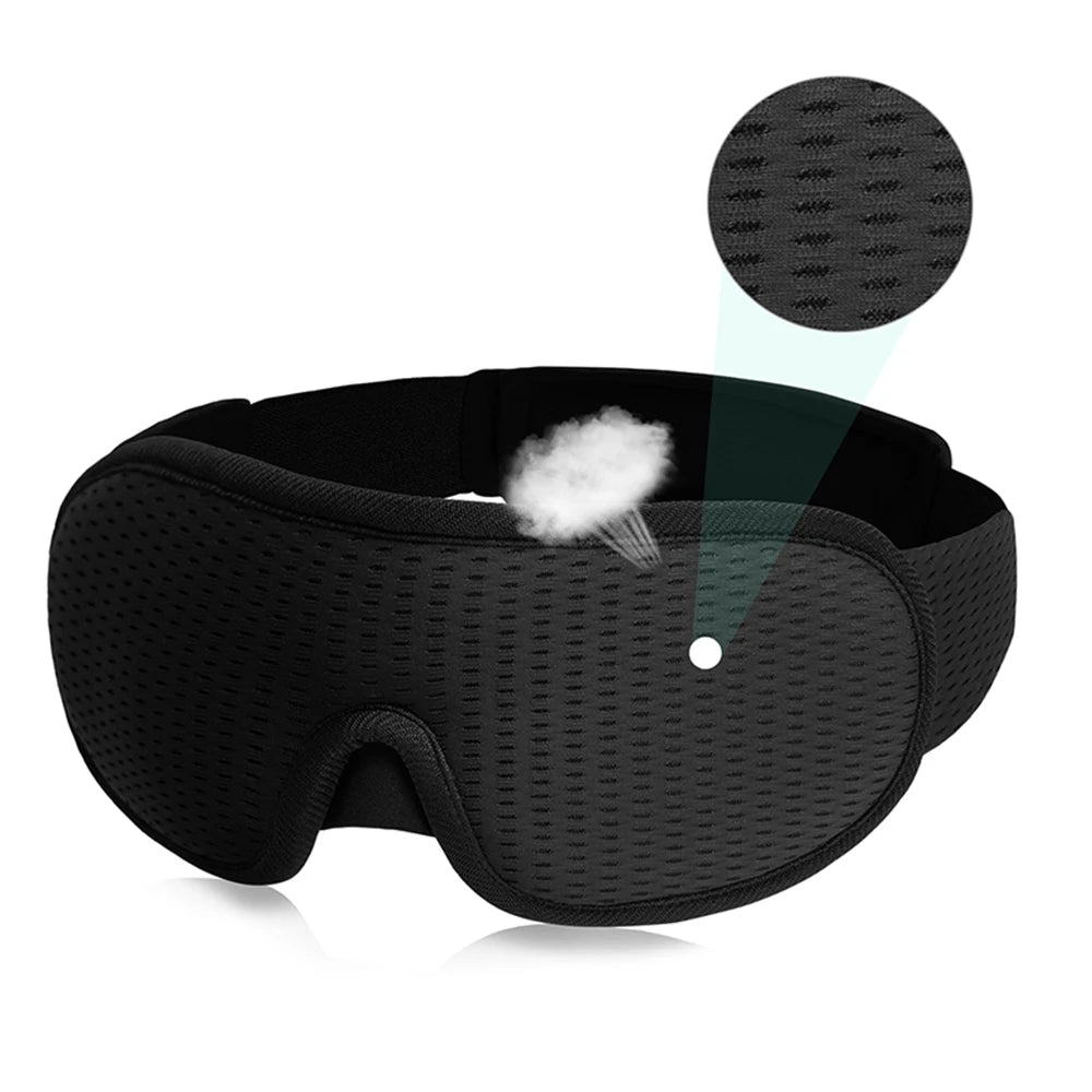 3D Sleep Mask Blindfold Sleeping Aid Eyepatch Eye Cover Sleep Patches Eyeshade Breathable Face Mask Eyemask Health Care for Rest