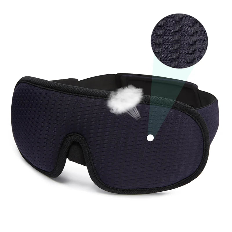 3D Sleep Mask Blindfold Sleeping Aid Eyepatch Eye Cover Sleep Patches Eyeshade Breathable Face Mask Eyemask Health Care for Rest