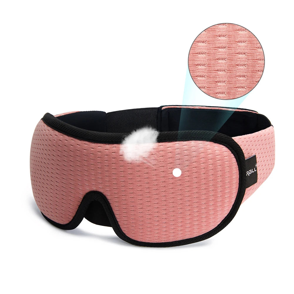 3D Sleep Mask Blindfold Sleeping Aid Eyepatch Eye Cover Sleep Patches Eyeshade Breathable Face Mask Eyemask Health Care for Rest