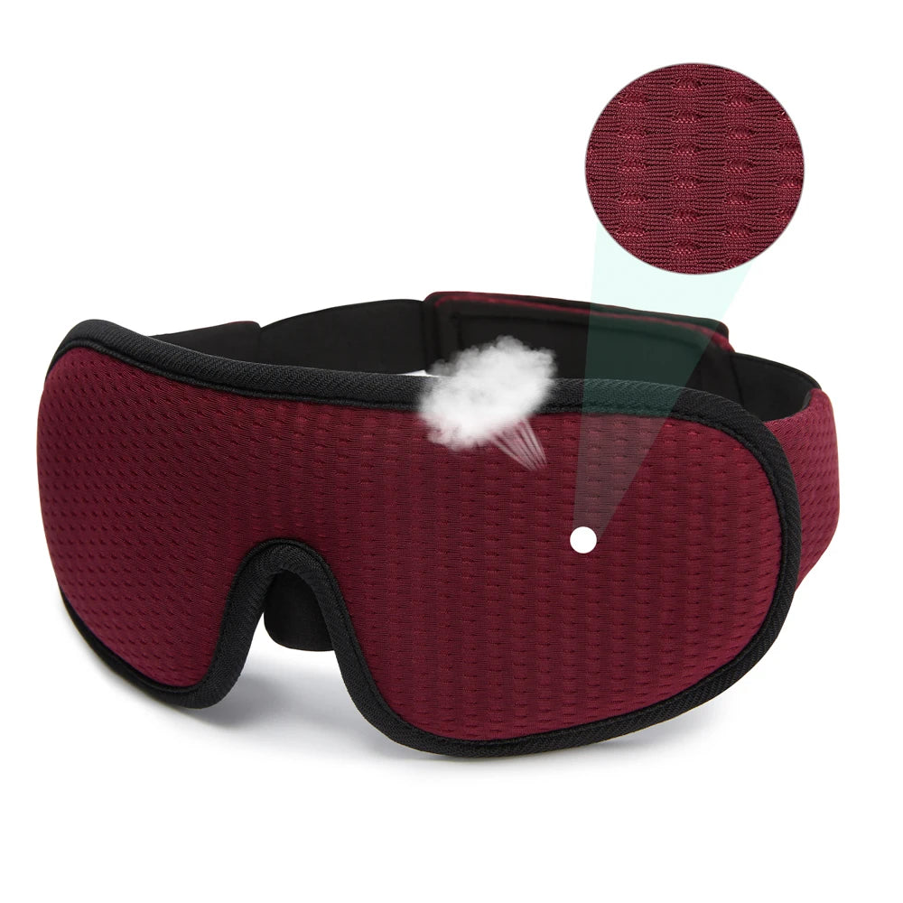 3D Sleep Mask Blindfold Sleeping Aid Eyepatch Eye Cover Sleep Patches Eyeshade Breathable Face Mask Eyemask Health Care for Rest