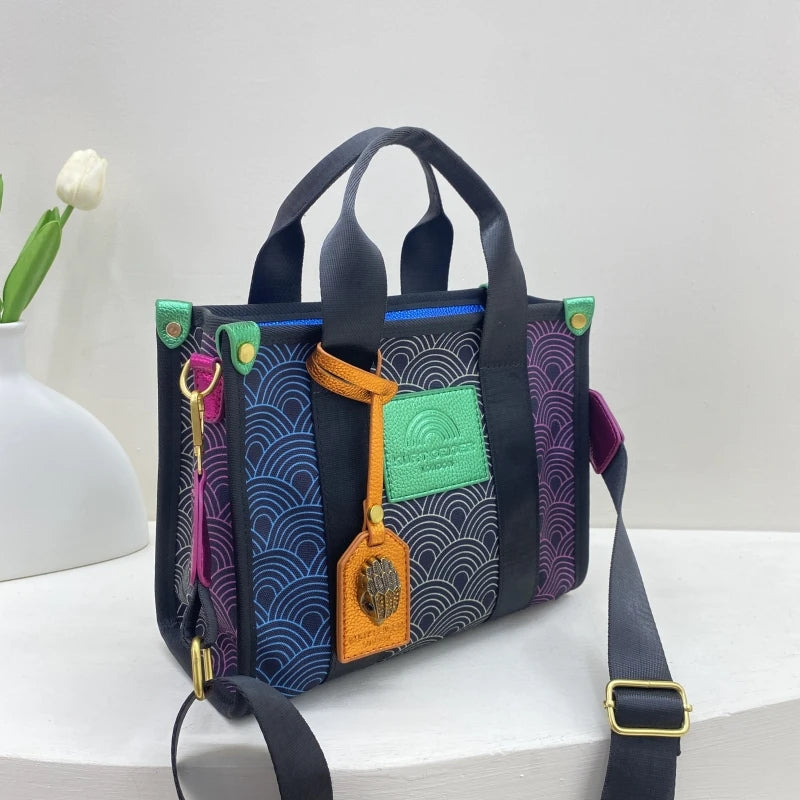 KURT GEIGER LONDON Canvas Tote Bag Large Capacity Handbag Luxury Designer Brands Crossbody Bags New Women's Shoulder Purse Bag