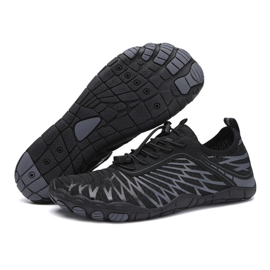 Men Women Quick-Dry Aqua Shoes for Running, Beach, Swim, and Diving; Barefoot Design with Multiple Sizes.
