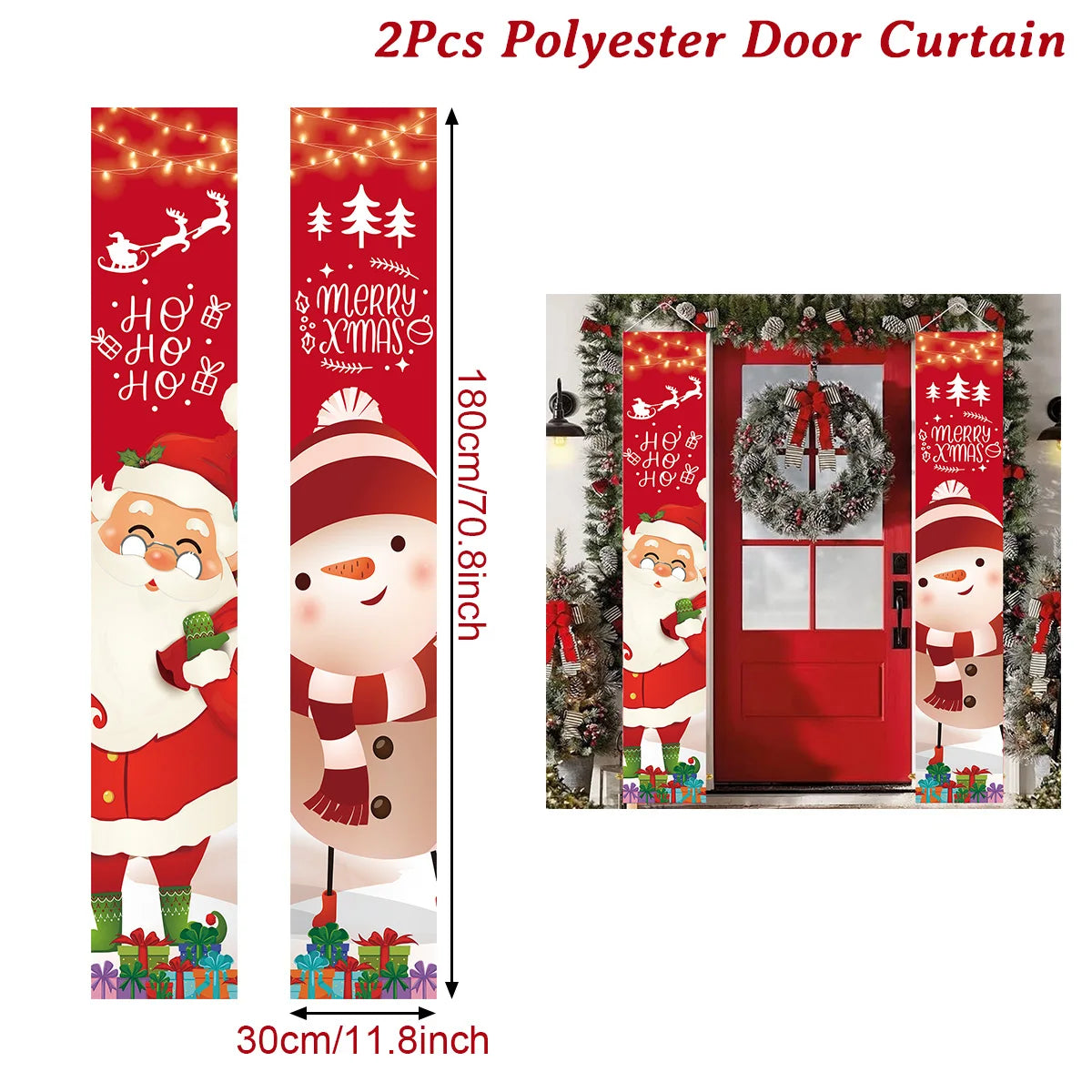 Merry Christmas Door Banner Decoration 2024 Christmas Decor for Home XMerry Christmas Door Banner Decoration 2024 Christmas Decor