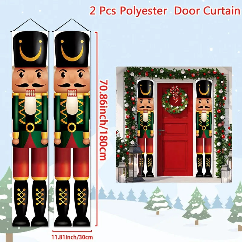 Merry Christmas Door Banner Decoration 2024 Christmas Decor for Home XMerry Christmas Door Banner Decoration 2024 Christmas Decor
