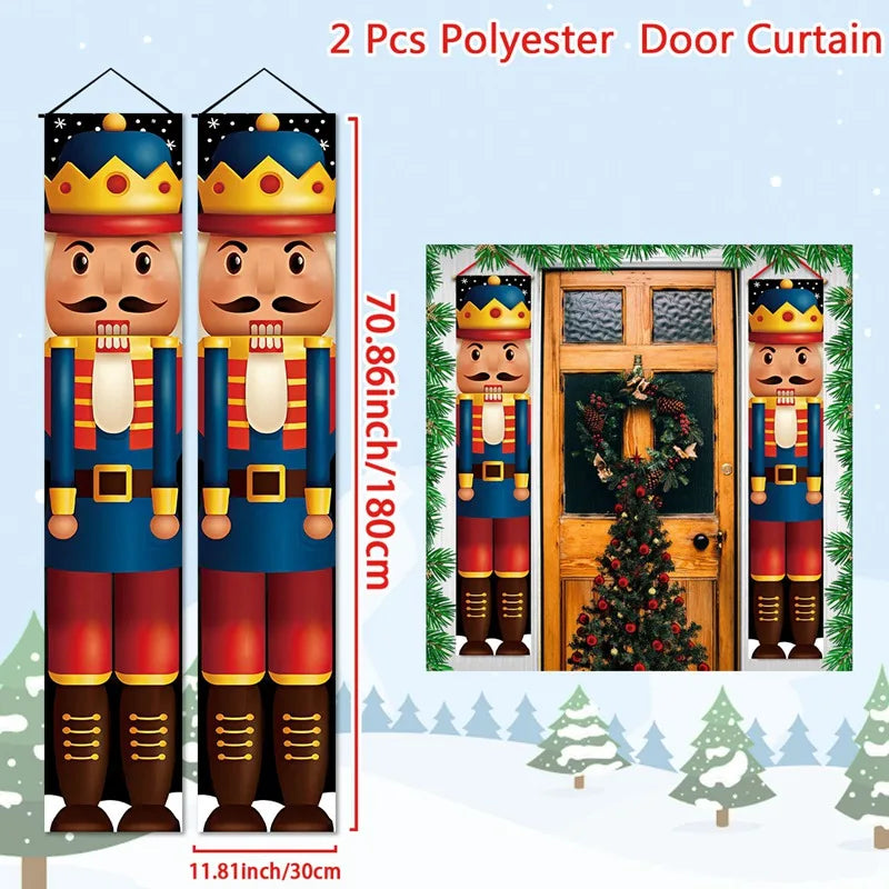 Merry Christmas Door Banner Decoration 2024 Christmas Decor for Home XMerry Christmas Door Banner Decoration 2024 Christmas Decor