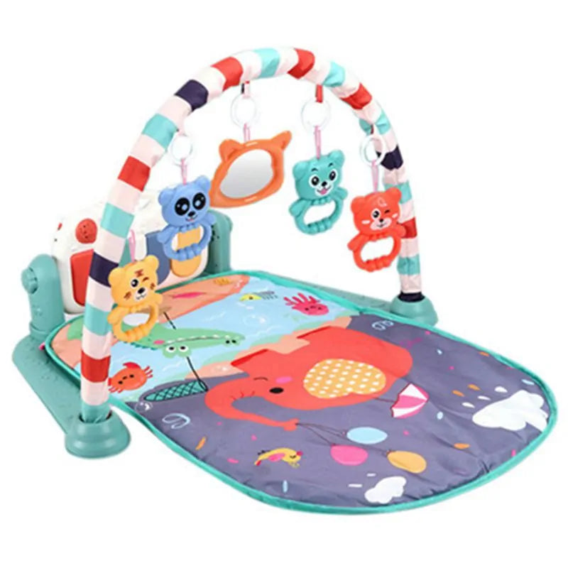 Baby Music Puzzle Play Mat: Educational Keyboard Carpet with Rack ToysIntroducing our Baby Gym Carpet—a delightful blend of comfort, entertainment, and developmental stimulation for your little one!Crafted from soft cotton and durable Baby Music Puzzle Play Mat