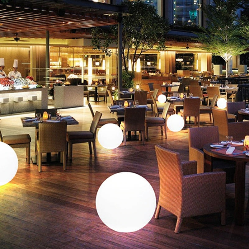 Waterproof Garden Ball LED Lights for OutdoorPackaging: LED lamp*1,
Remote control*1 USB charging
*1.Notes:Due to the light and screen setting difference, the item's color may be slightly different from the pWaterproof Garden Ball LED Lights