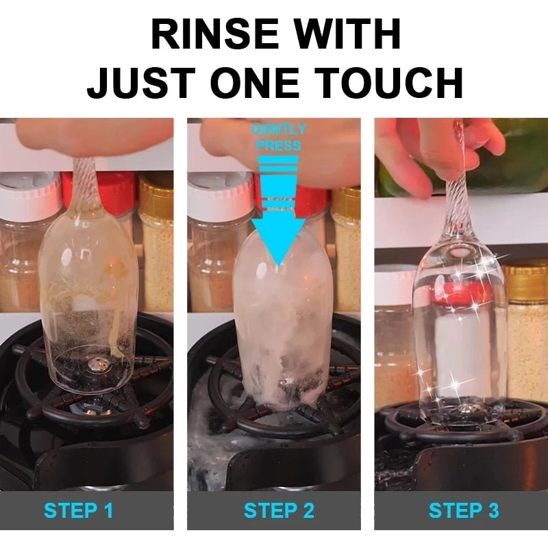 Glass Rinser Automatic Cup WasherFor a quick, easy and efficient way to get your cups and glasses sparkling, the Glass Rinser Automatic Cup Washer is the perfect solution. Whether youâre washing bGlass Rinser Automatic Cup Washer
