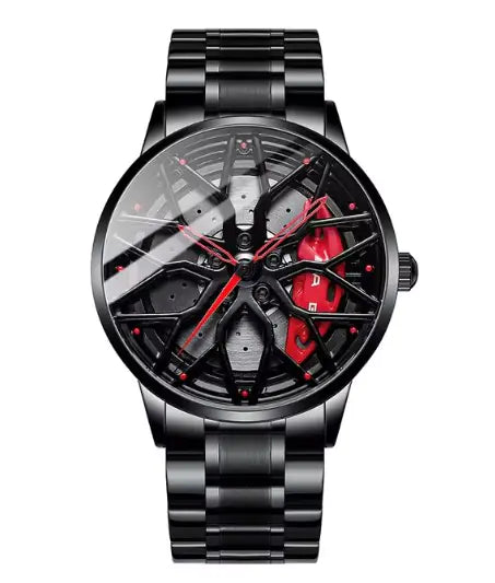 Wheel Rim Hub WatchesProduct Description:Unleash your inner automotive enthusiast with the Wheel Rim Hub Watch for Men, a premium timepiece that embodies the spirit of supercars and cuttWheel Rim Hub Watches