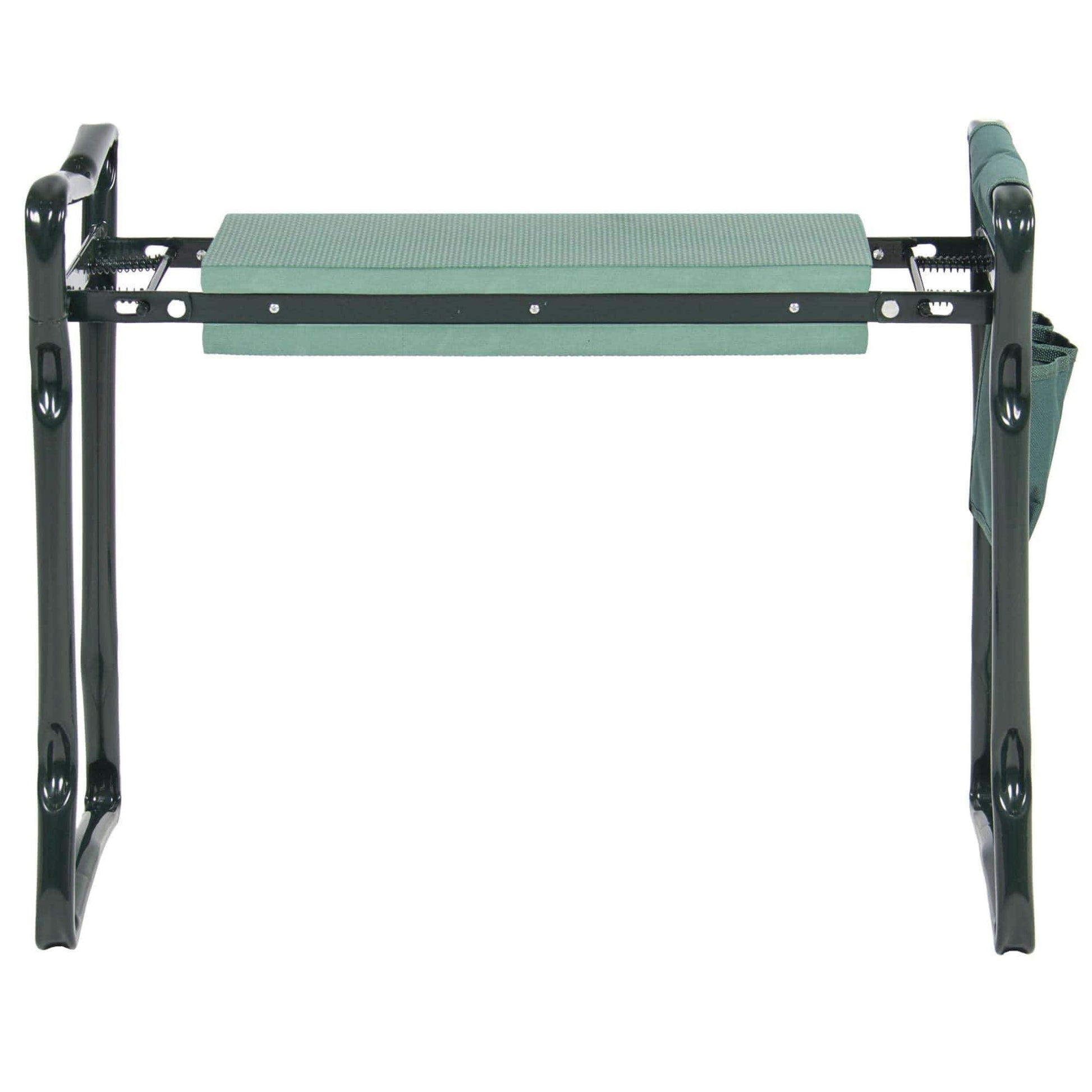 Garden KneelerMaterial: metal and foam
Size: 60x27x49 cm / 23,4x10,5x19,1 inches (L x W x H)
Foam Pad Size: 40.5x15.5x5.5 cm / 15.8x6.0x2.1 inches (L x W x H)
Small bag size: 27.5Garden Kneeler