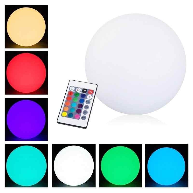 Waterproof Garden Ball LED Lights for OutdoorPackaging: LED lamp*1,
Remote control*1 USB charging
*1.Notes:Due to the light and screen setting difference, the item's color may be slightly different from the pWaterproof Garden Ball LED Lights