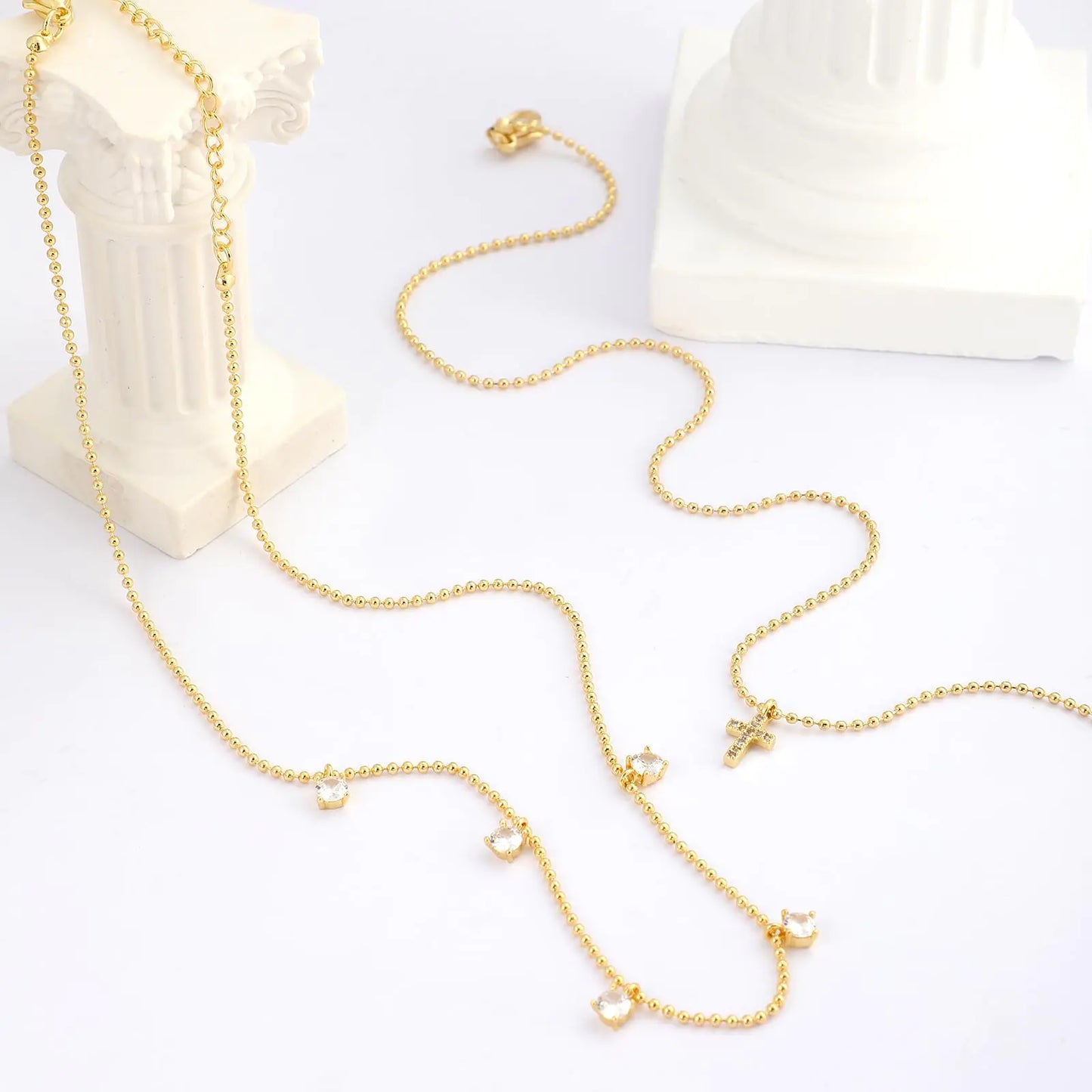 Cross Necklace for Women 14K Real Gold Silver Plated Dainty Small CrosCross Necklace for Women 14K Real Gold Silver Plated Dainty Small Cross Pendant Choker Simple Trendy Cute Cross Charm Chain Necklace Faith Jewelry Religious MinimaliCross Necklace