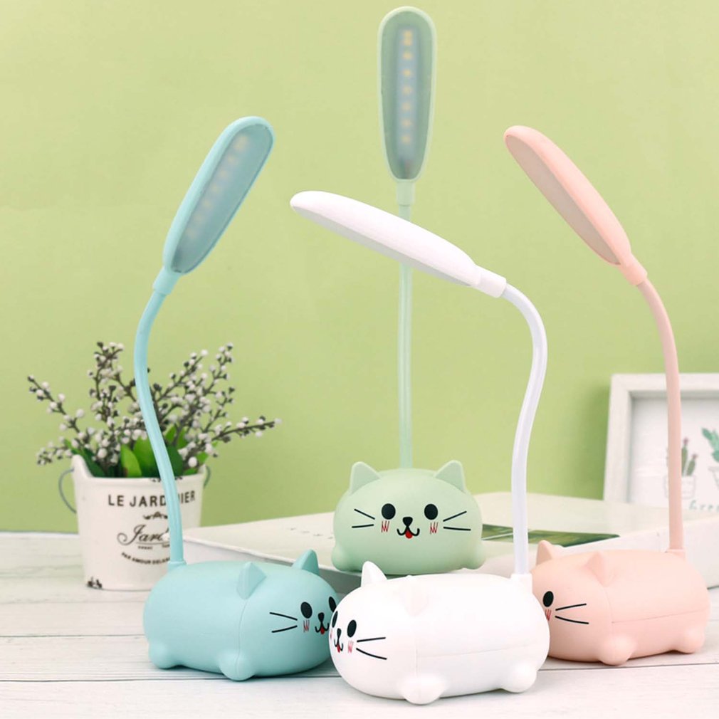 Cute Desk LampIntroducing the Cute Desk Lamp! This adorable desk lamp is perfect for kids and cat lovers alike. The cute pet cat night light is USB rechargeable and features a warCute Desk Lamp