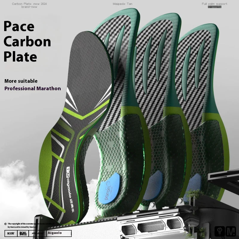 Marathon Racing InsolesSpecifically designed for marathon and long-distance running
Real carbon fiber base for speed and energy rebound
Lightweight and breathable to keep feet comfortable
Marathon Racing Insoles