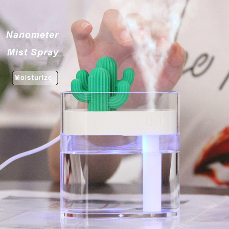 160ML Ultrasonic Air Humidifier Clear Cactus Color Light USB EssentialAre you looking for a humidifier that will improve the quality of your air and make your home more comfortable? Look no further than the 160ML Ultrasonic Air Humidif160ML Ultrasonic Air Humidifier Clear Cactus Color Light USB Essential Oil Diffuser Car Purifier Aroma Diffusor Anion Mist Maker