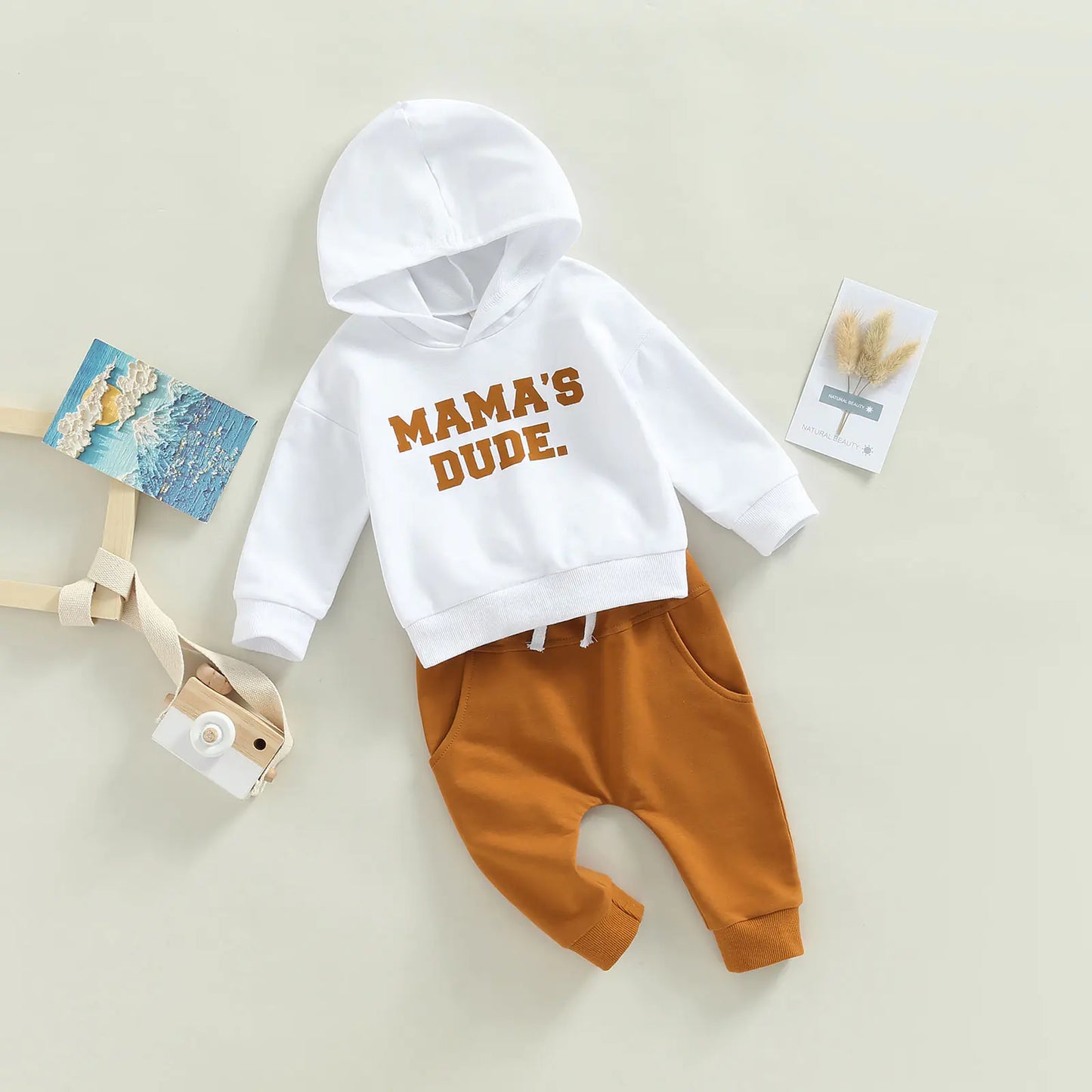 Baby Fall OutfitsIntroducing our Baby Boys 2Pcs Fall Outfits - the epitome of style and comfort for your little one this season! This delightful ensemble features a long-sleeve letteBaby Fall Outfits
