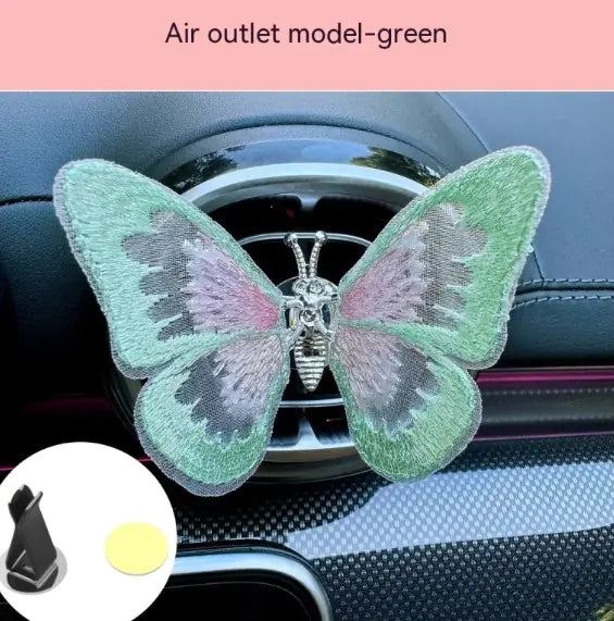 Moving Embroidery Butterfly Car Accessories### Product Description: Moving Embroidery Butterfly Center Console Air Outlet Decoration – Healing Series Car Accessories**Overview:**Transform your vehicle’s interMoving Embroidery Butterfly Car Accessories