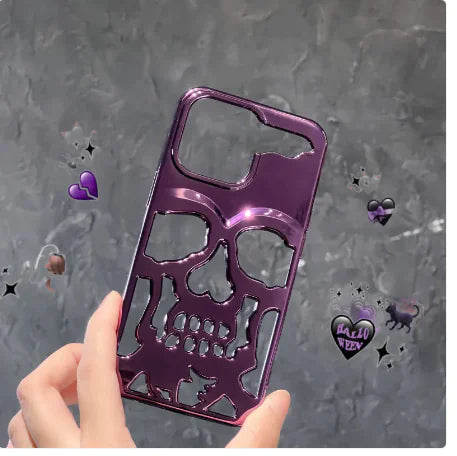 3D Skull Phone Case For I-PhoneElevate your style with our Luxury Plating 3D Skull Phone Case, designed specifically for the iPhone 14 Pro Max, 13, 12, and 11 Plus. This case is the perfect fusion3D Skull Phone Case