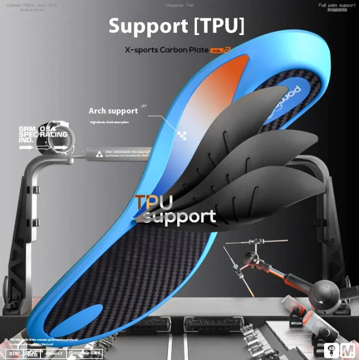 Full Palm Carbon PlateElevate your athletic performance with Carbon Fiber Poron Insoles — designed for both professional competition and running. Made from premium carbon fiber poron mateFull Palm Carbon Plate