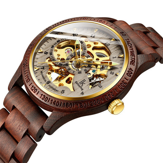 Classic Wooden Men's Mechanical WatchThis luxury Classic Wooden Men's Mechanical Watch is the perfect accessory for any gentleman. Meticulously crafted from wood and stainless steel, this watch is builtClassic Wooden Men'