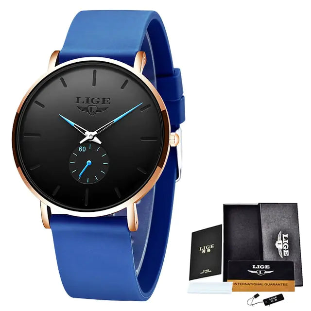 LIGE New Fashion Mens WatchesElevate Your Style Upgrade your wardrobe with LIGE Men's Watches. These fashionable timepieces add a touch of sophistication and elegance to any outfit, making you sFashion Mens Watches