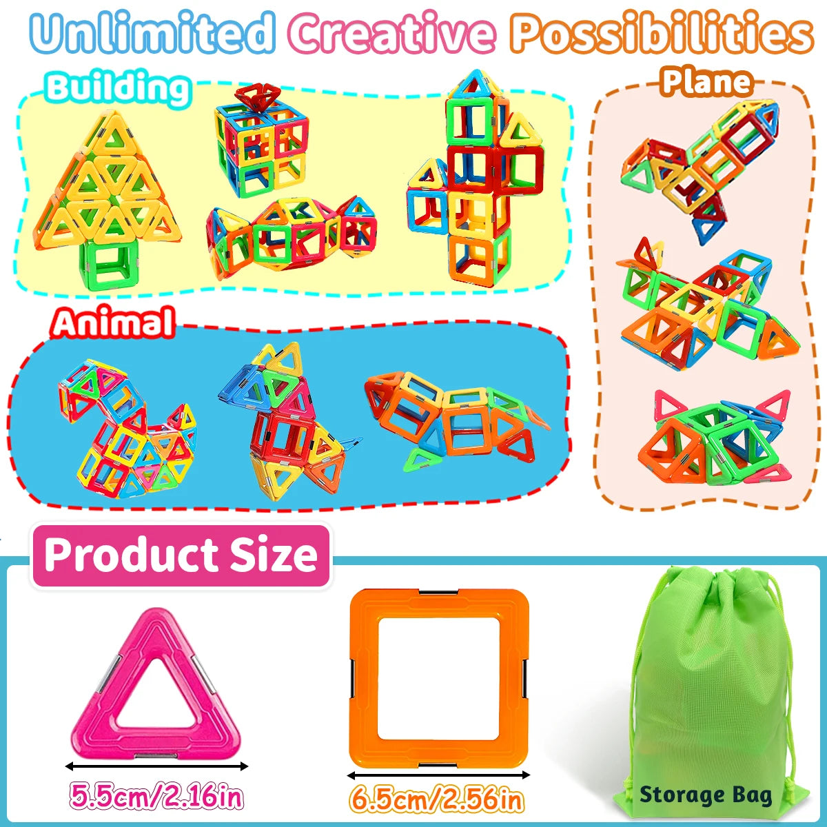 Magnetic Building Blocks Big Size STEM Toys Learning Educational ConstMagnetic Building Blocks Big Size STEM Toys Learning Educational Constructor Set Magnet Toys