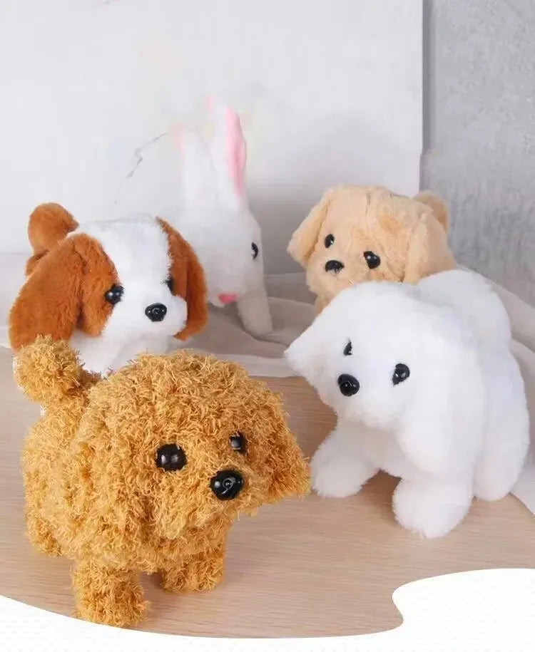 Realistic Plush Simulation Smart Dog Children Toy Can Walking And CallSpecification:
Material: plush/electronic components
Size: 18*13.5*12cm / 17*13.5*9cm / 18.5*13.5*12.5cm / 17*13.5*10.5cm / 18*14.5*13.5cm
Color: as shown
Power suppCall Electric Plush Robot Pet Dog Toddler Christmas Gift