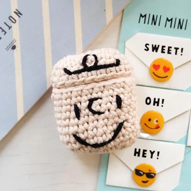 Knitted Cartoon Airpod CasesEmbrace Whimsical Charm with Knitted Cartoon AirPod CasesStep into a world of playful elegance with our Knitted Cartoon AirPod Cases, meticulously crafted to add a tKnitted Cartoon Airpod Cases