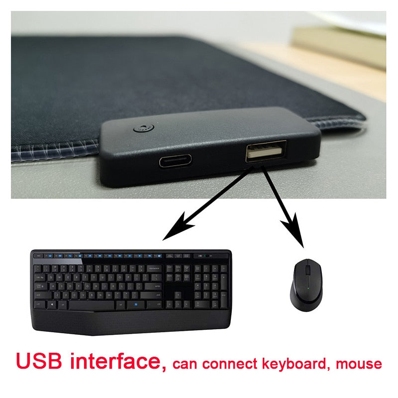 RGB Mouse Pad with CableThe RGB Mouse Pad with Cable is the perfect computer accessory for gamers and general computer users alike. This massive mouse pad is backlit with RGB LEDs and has pRGB Mouse Pad