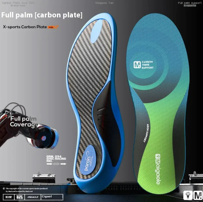 Full Palm Carbon PlateElevate your athletic performance with Carbon Fiber Poron Insoles — designed for both professional competition and running. Made from premium carbon fiber poron mateFull Palm Carbon Plate
