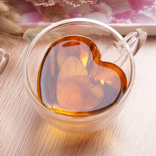 Double Wall Heart Glass CupToast to Love with Every Sip Celebrate romance with our Double Wall Heart Glass Cup. Its unique heart-shaped design and double-wall insulation keep your drinks at thDouble Wall Heart Glass Cup