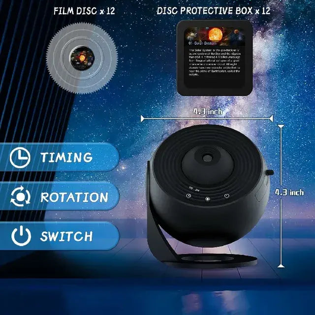 Galaxy Night Light Projector LampEmbark on a journey through the cosmos without leaving your room with our Galaxy Night Light Projector Lamp! Transform any space into a mesmerizing galaxy with this Galaxy Night Light Projector Lamp