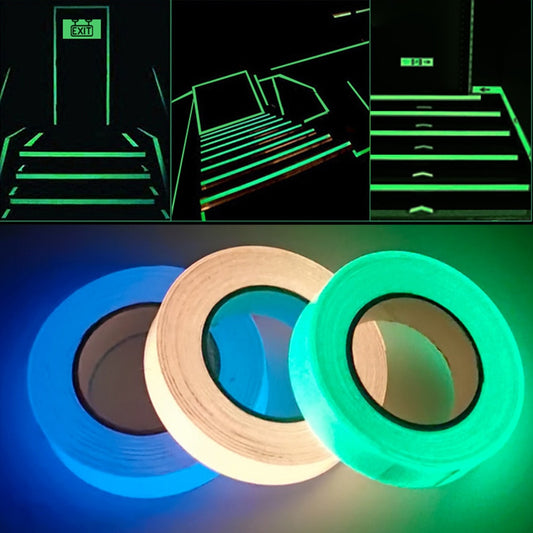 Glow In The Dark Sticker TapeIlluminate your surroundings with our Luminous Tape. This self-adhesive tape glows in the dark, making it perfect for emergency signage, safety markings, and decoratDark Sticker Tape