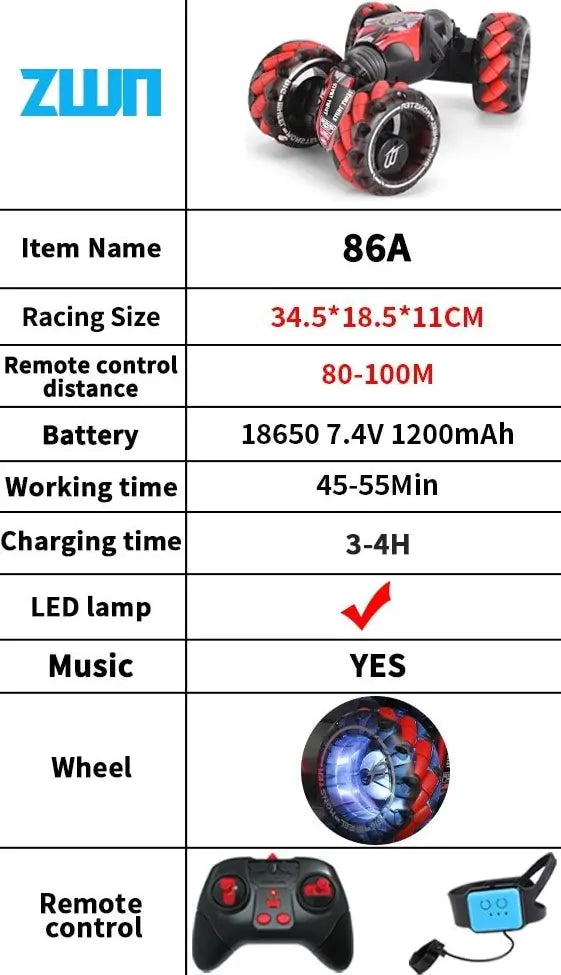 RC Car Stunt Remote Control CarIntroducing the RC Car Stunt Remote Control Car – the ultimate thrill ride for adrenaline junkies and remote control enthusiasts! With its cutting-edge design and foRC Car Stunt Remote Control Car
