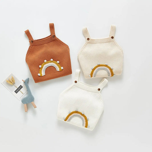 New Baby Girl Baby Knitted Strap JumperIntroducing the Latest in Baby Fashion: New Baby Girl Knitted Strap JumperDress your little princess in style with our latest arrival, the New Baby Girl Knitted StraBaby Girl Baby Knitted Strap Jumper
