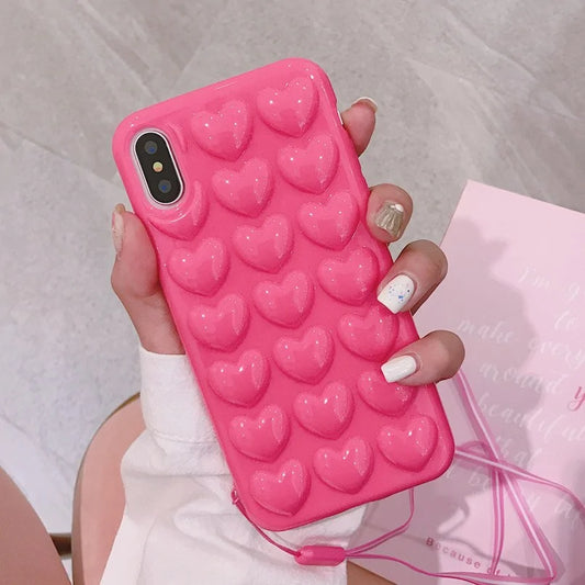 Love Heart Phone Case for PhoneShow Your Love with the 3D Love Heart Phone Case for iPhoneExpress your affection and style with the 3D Love Heart Phone Case for iPhone, featuring an eye-catching dLove Heart Phone Case