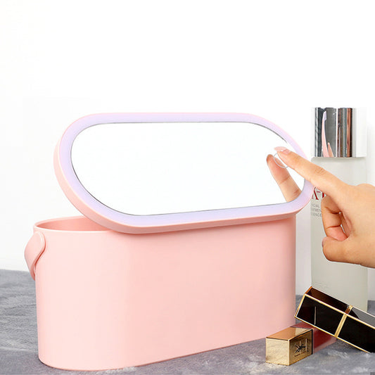 Makeup Organizer BoxThis Makeup Organizer Box is perfect for those who are always on the go! It's portable and adjustable, making it easy to carry with you wherever you go. The built-inMakeup Organizer Box