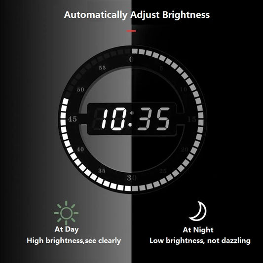 Digital Wall ClockUpgrade your timekeeping game with our LED Digital Wall Clock! Sleek, modern, and oh-so-convenient, this clock is the perfect addition to any home or office. With itDigital Wall Clock