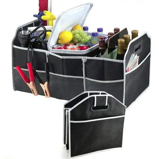 Car Boot OrganizerOrganize Your Car Boot with EaseKeep your car boot tidy and clutter-free with our spacious Car Organizer. Designed for convenience, it's perfect for storing grocerieCar Boot Organizer