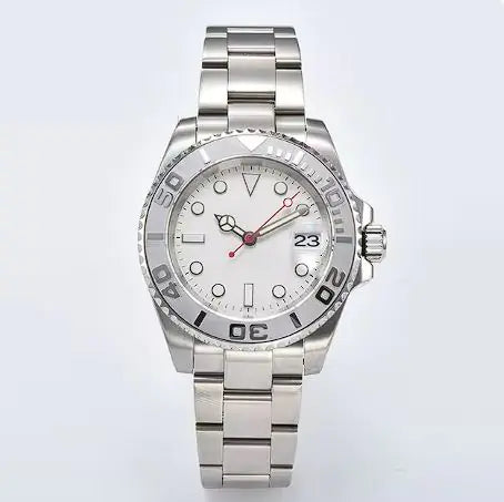 Men's Luxury Automatic Watch with Sapphire & Stainless SteelStainless steel case
41mm diameter, 13mm thickness
20mm band width
28.5mm dial diameter
Sapphire glass mirrorLuxury Automatic Watch
