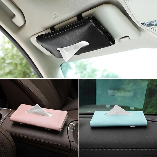 Car Sun Visor Tissue Box Holder: BMW Car AccessoryElevate your car's interior with our stylish and practical Car Sun Visor Tissue Box Holder! Made from high-quality PU leather, it adds a touch of personality to yourCar Sun Visor Tissue Box Holder