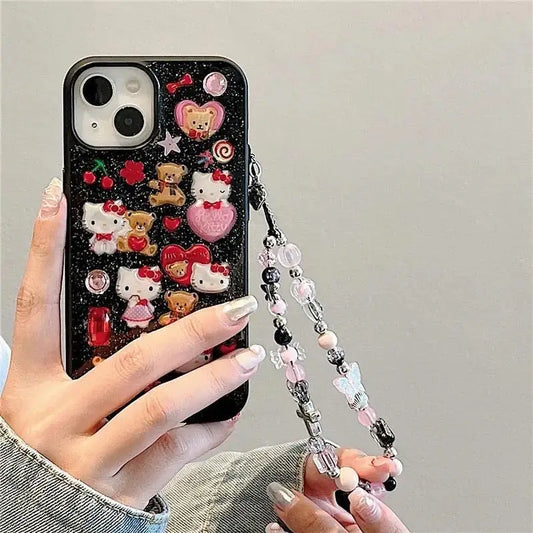 Hello Kitty Multicharm Phone CasesShow Off Your Love for Hello Kitty in StyleYour phone case isn't just a necessity—it's an accessory that lets you express yourself. With these Hello Kitty multicharmKitty Multicharm Phone Cases